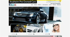 Desktop Screenshot of anaheimpreownedcars.com